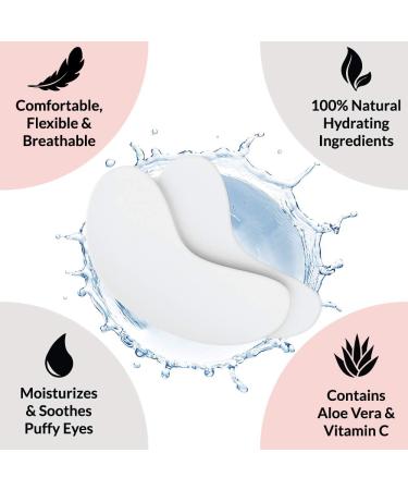100 Pairs Under Eye Pads & Eyelash Extension Remover Gel | Lint Free Hydrogel Eye Patches for Lash Extensions & Lift | Effective Lash Glue Remover Gel for The Strongest Adhesives - Buy Online on GoSupps.com