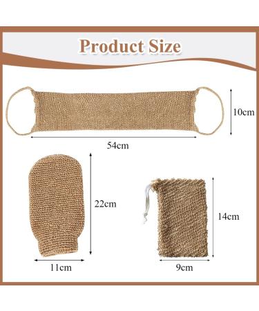 Still Peeling Glove Set - Natural Jute Sisal Exfoliating Hammam Gloves for Body Care - Buy Online on GoSupps.com