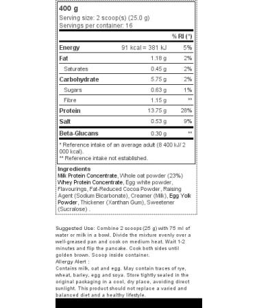 Prozis Pancake + Protein Oatmeal Pancakes with Protein 400g Candy - Buy Online on GoSupps.com