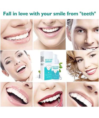 Teethaid Mouthwash & Tooth Whitening Foam - Natural Peppermint Toothpaste - 2 Pack Ultra-Mousse Foam for Effective Whitening - Buy Online on GoSupps.com