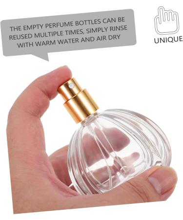 JITEM 50ML 1.69 OZ Transparent Glass Perfume Bottle Crystal Crown Clear Refillable Atomizer Spray Bottle Portable Travel Empty Perfume Atomiser - Buy Online on GoSupps.com