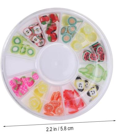 minkissy Nail Art Decor 12 Fruit Decor Nail Art Decoration Nails Decoration Polymer Clay Slices for Nail Manicure Tool Nail Beauty Accessories Manicure Tools Decorate Boxed Soft Pottery - Buy Online on GoSupps.com