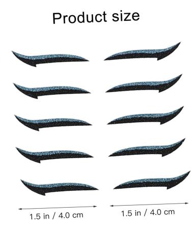 Didiseaon 40 Pairs Eyeliner Glitter Stickers Stiker Adhesive Stickers Adhesive Tape Plastic Double Eyelid - Buy Online on GoSupps.com