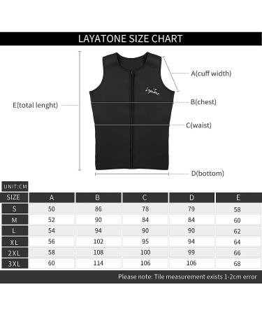 LayaTone 2mm Neoprene Sleeveless Wetsuit Vest Top for Adults - Black, Large - Buy Online on GoSupps.com