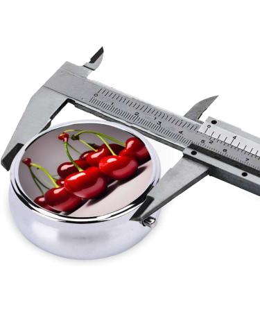 Chilean Cherries Round Pill Box - 3 Compartment Travel Organizer | Portable Pill Box for Traveling - Buy Online on GoSupps.com
