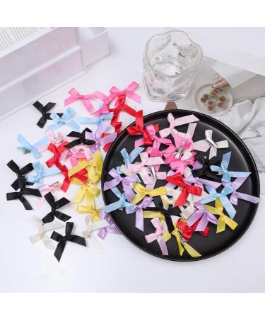 40Pcs Bow Hair Clips Bow Ribbons for Women Girls Toddlers Hair Barrettes for Teens Kids Cute Ribbon Bow Clips Non-slip Hairpins Kawaii Hair Accessories - Buy Online on GoSupps.com