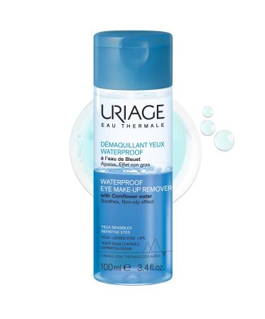 Uriative waterproof biphasic eye and lip -make -up remover 100 ml - soothing & nourishing - not oily effect - with cornflower water & thermal water - sensitive skin - fragrance -free - Buy Online on GoSupps.com