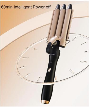 5 in 1 Curling Wand Set Multifunctional Styling Tool with LCD Display for Professional and Home Use Ceramic Coating Rose Gold - Buy Online on GoSupps.com