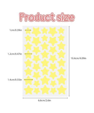 Buy Sibba Face Pimple Patches - 480 Pcs Colorful Hydrocolloid Zit Covers | Cute Star Spot Stickers for Effective Acne Treatment - Buy Online on GoSupps.com