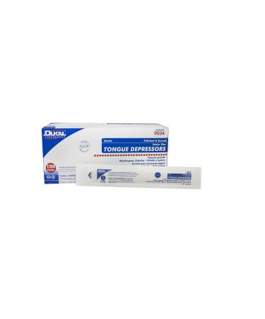 Dukal 6-Inch Tongue Depressors 100ct - Disposable Wooden Depressors for Medical Use - Buy Online on GoSupps.com