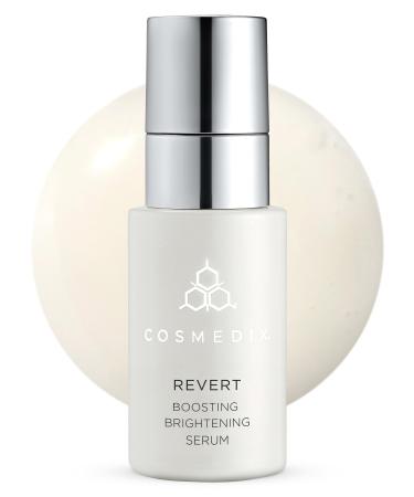 COSMEDIX Revert Boosting Brightening Face Serum - Hydrating Facial Serum for Dark Spots & Uneven Skin Tone - Firming Skincare for Brighter & Natural Glow All Skin Types Cruelty Free