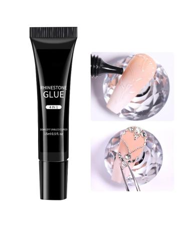 UV Nail Glue - Soft Gel for Broken Nails and Rhinestones - UV Gel Glue for False Nails Gel Nails and Decorations 15ml Glue for Pressed Nails Concealers and Manicure Accessories Pr - Buy Online on GoSupps.com