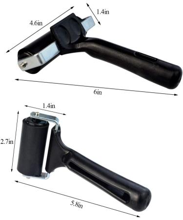 Poualss Brayers Tape Roller 3.8 inch  2.2 inch  2PCS Rubber Roller for Printmaking Wallpapers Stamping Gluing Application 3.8 inch  2.2inch - Buy Online on GoSupps.com