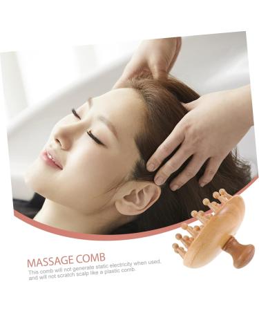 Fomiyes Wooden Massage Comb for Women | Beech & Bamboo Wide Tooth Hair Comb for Scalp & Hair Care - Buy Online on GoSupps.com