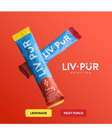 Energy Supplement Powder | Focus & Mental Clarity | Slow-Absorbing Natural Caffeine | Jitter-Free Energy | Vitamins B12 & C | NSF Certified | Lemonade Flavor | 15 Sticks - International Shipping Available - Buy Online on GoSupps.com