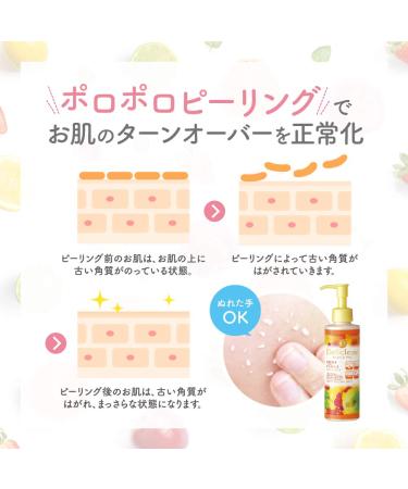 Meishoku Detclear Bright & Peel Fruits Peeling Jelly - Berry 6.1 fl oz (180 ml) | Exfoliating Gel for Radiant Skin - Buy Online on GoSupps.com