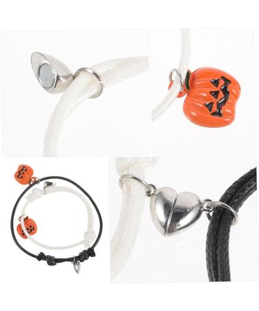 ABOOFAN 2 Pcs Girl Bracelet Jewelry Halloween Bracelet Jewelry for Girl Pumpkin Charm Bracelet for Decor Halloween Bracelet for Girl Metal Little Pumpkin European and American - Buy Online on GoSupps.com