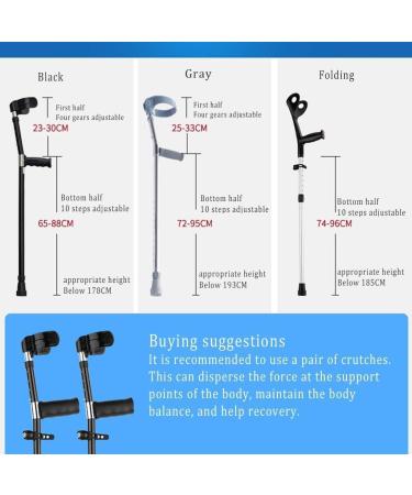 Forearm Crutches Adjustable Forearm Crutches - Lightweight Crutches with Open Cuff - Comfortable Wrist Handle Adjustable Standard and Tall Adults Lightweight Aluminum Lightweight Arm Crutch Holiday - Buy Online on GoSupps.com