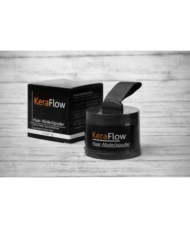 KeraFlow Root Powder - Hair Concealer & Thickening for Grey Roots & Thinning Hair (4g Light Brown) - Buy Internationally - Buy Online on GoSupps.com