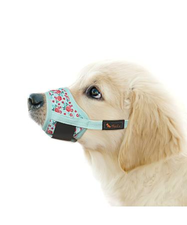 Heele dog muzzle muzzle for dogs soft nylon printing muzzle air mesh breathable. - Buy Online on GoSupps.com