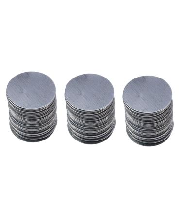 FRCOLOR 300 Pcs Round Stickers Metal Stickers Makeup Pan Round Sticker Iron Plates Palette Metal Rod Make up 1 count (Pack of 1) As Shownx3pcs