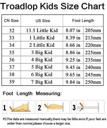 Troadlop Kids Sneaker - Lightweight Breathable Running Shoes for Boys & Girls - Size 3 Big Kid - Black - Buy Online on GoSupps.com