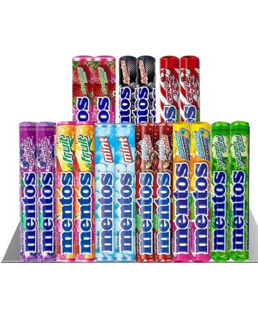 Mentos Mint Selection Box Flavours Includes Mint Cola Fruit Grape Green Apple Rainbow Strawberry. Delicious Tasty And Twisty Treat Gift Hamper For Birthday Christmas Sold By Kidzbuzz (12)