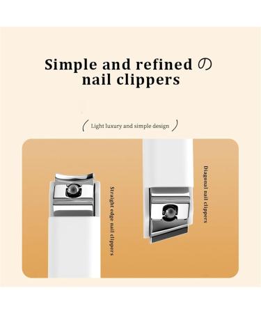 Nail Clipper Set Stainless Steel Household Nail Clipper Nail Enhancement Set Portable Personal Care Tool (Color : White) - Buy Online on GoSupps.com