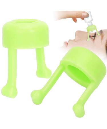 Portable Eye Drop Bottle Holder - 2 Piece Applicator Tool for Hand Tremors (Green) | Practical Eye Drops Assistant - Buy Online on GoSupps.com