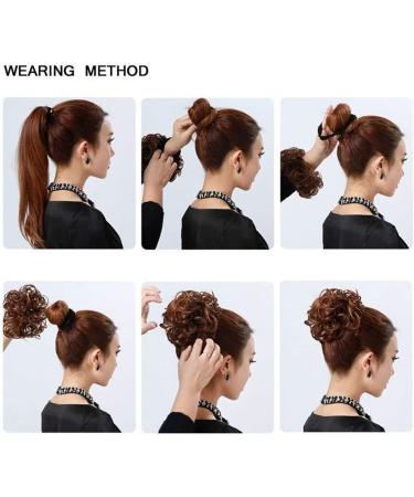 Voluminous Hair Extensions | Hair Tie & Part Hairpiece | Coffee Brown to Dark Brown Hair Jewelry - Buy Online on GoSupps.com