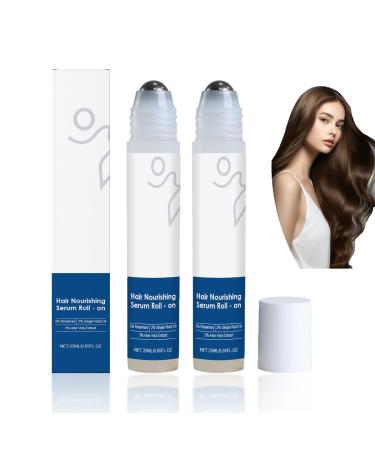 2 Pcs Rouleau S rum De Croissance Des Cheveux 25ml Nourrissant Roll-On Pour Cuir Chevelu R duit Chute Capillaire Stimule Une Chevelure Plus paisse Et Plus Forte Convient Tous Types De Cheveux
