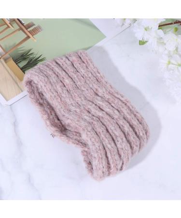Lurrose Knitting Hair Band Woolen Crossed Headband Wide Rim Headwrap Twist Winter Headwear for Women Girls Pink - Buy Online on GoSupps.com