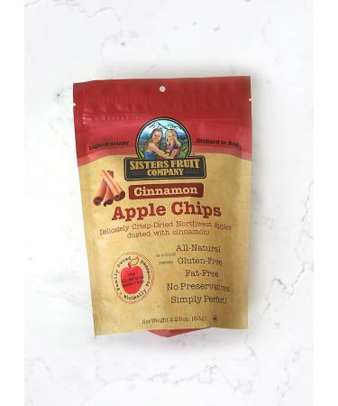 Sisters Fruit Company TRIO Apple Chips - All Natural, Gluten-Free, Fat-Free | 3 Pack, 2.25 oz Bags - Buy Online on GoSupps.com