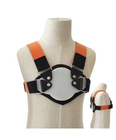 Pectus Carinatum Orthosis Brace - Sternum Protrusion Corrector Pigeon Chest Support for Adult Skin-Friendly and Breathable Will Not Move Freely Adjust the Size (Adult)