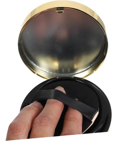Healvian Two-layers Boxes Refillable Powder Compact Cushion Foundation Puff Makeup Powder Puff Pressed Black - Buy Online on GoSupps.com