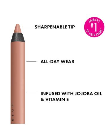 NYX Lip Liner - Goal Crusher (Midtone Beige) | Longwear Lip Pencil with Jojoba Oil & Vitamin E - Buy Online on GoSupps.com