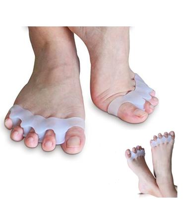 8-Piece Toe Silicone Separators for Hallux Valgus Correction - Alleviate Foot Pain with Invisible Toe Spacers - Buy Online on GoSupps.com