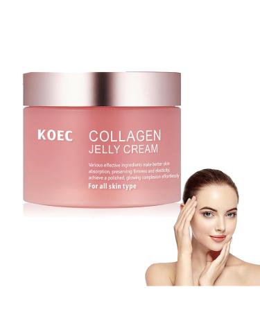 Collagen Jelly Face Serum Collagen Jelly Cream with Niacinamide & Hydrolyzed Collagen Korean skincare Face Serum Moisturiser - Boosts Skin's Barrier Hydration and Glow For All Skin Types(100G)