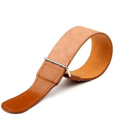 Cowhide leather strop straight sharpener