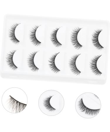 minkissy 15 Pairs Short False Eyelashes Reusable Eyelashes False Eyelashes Wispy Eyelashes Fake Cosmetic Eyelashes Lashes Stage Eyelash Artificial Fiber Manual Accessories 3d - Buy Online on GoSupps.com