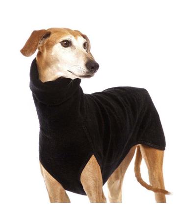 Autumn and winter warm greyhound Labrador Shepherd Great Dog Clothing turtlovers sweater stretch fleece dog sweater vest pet jacket coat suits black XL Black XL XL