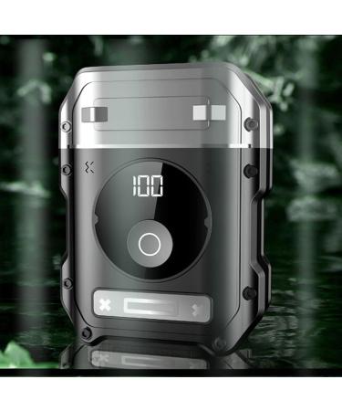 Electric Mini Beard Trimmer IPX6 Double Mesh 400mah Type C Interface Portable Rechargeable Beard Clipper Pocket Size Beard Trimmer - Buy Online on GoSupps.com