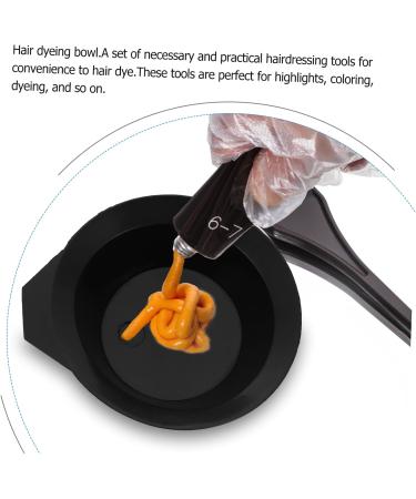 DOITOOL 1 Set Hair Coloring Tools Hair Dye Color Kit Hair Coloring Bowl Hair Dye Tools Hair Tinting Bowl Hair Dye Mixing Bowl Hair Dye Comb Salon Hair Dying Kit Hairpin Baking Oil Plastic 20.5x6cm Black - Buy Online on GoSupps.com