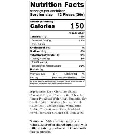 SweetGourmet Dark Chocolate Covered Espresso Coffee Beans | 1 Pound Dark Chocolate 1 Pound (Pack of 1) - Buy Online on GoSupps.com