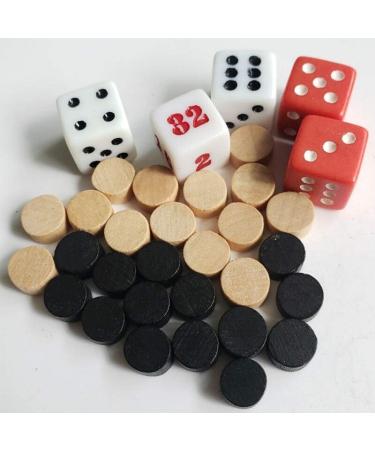 International Wooden Chess Checkers Backgammon Chess Piece for Kids Board Game Learning Camping Toys Chess Checkers Chess Set (Color : Wood Size : 1683cm) (Wood 16 * 8 * 3cm) Wood 16*8*3cm - Buy Online on GoSupps.com