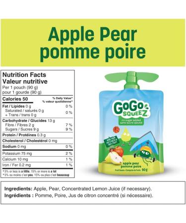 GoGo squeeZ Fruit Sauce Variety Pack Pineapple Passion Fruit Strawberry Pear Mango No Sugar Added. 90g per pouch Pack of 20 - Buy Online on GoSupps.com