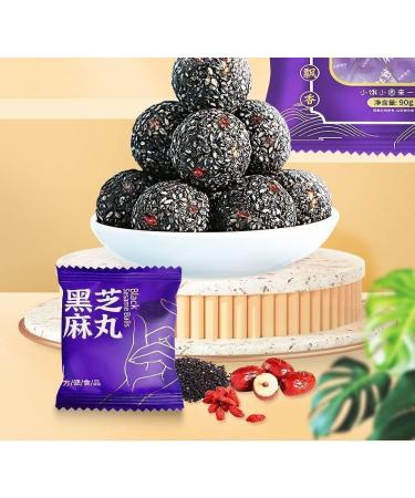 Honey red Dates Black Sesame Balls Ready to eat Hand Cakes Black Sesame Pills Casual Snack Gift Packs Healthy and Nutritious nut Snacks Convenient Breakfast Food Sweet Snacks (3 Bags) - Buy Online on GoSupps.com