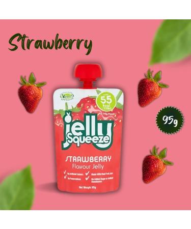 JellySqueeze Jelly Pick N Mix - Choose From 2+ Flavours | Apple & Blackcurrant Strawberry Orange | Foods Gift Set for Jelly Lovers Pack of 2(Each Box Contain 16 Pouch) x 95g - Buy Online on GoSupps.com