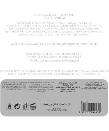 Patchouli Eau De Parfum 3.3 fl oz / 100ml - Buy Online on GoSupps.com