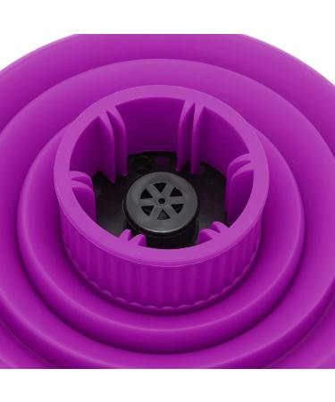 Foldable Hair Dryer Diffuser - 6 Colors | Fast Drying Attachment for Curly Hair (Purple) - Buy Online on GoSupps.com